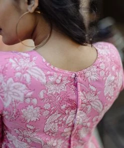 Manjal Couture Pink Floral Maxi Margazhi Moments 9 Manjal Couture Pink Floral Maxi Margazhi Moments