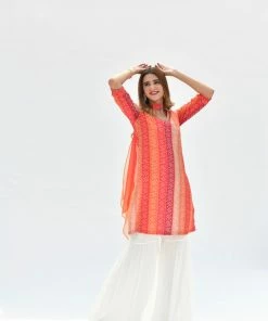 Label RishMaan Uptown Contemporary Kesariya