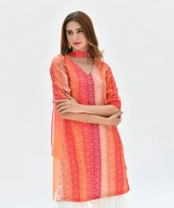 Label RishMaan Uptown Contemporary Kesariya