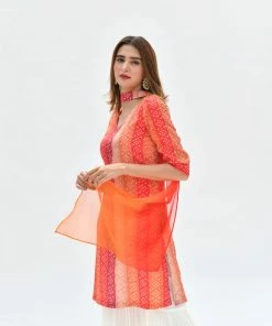 Label RishMaan Uptown Contemporary Kesariya