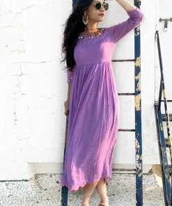 Threeness Lilac Sequence Dress