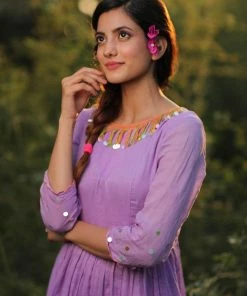 Threeness Lilac Sequence Dress