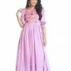 Threeness Lilac Meadow Pop Dress Breezy Summer