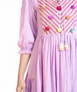 Threeness Lilac Meadow Pop Dress Breezy Summer