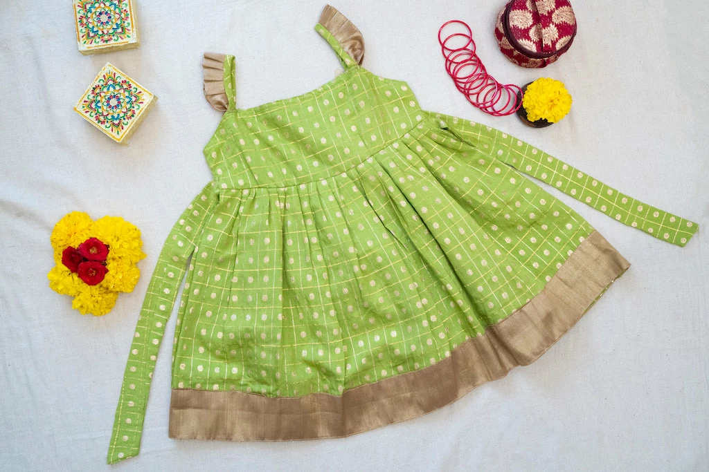 Manjal Couture Manya Green Mini Mini Corner 1 Manjal Couture Manya Green Mini Mini Corner