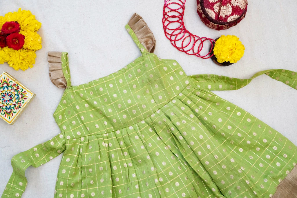 Manjal Couture Manya Green Mini Mini Corner 2 Manjal Couture Manya Green Mini Mini Corner