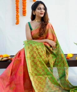 Tashi Threads Sarees Mandaara - Senjivappu