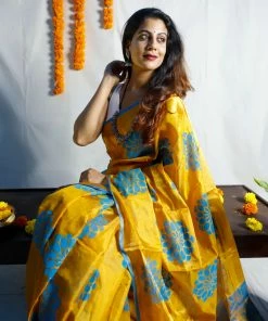 Tashi Threads Mandaara - Manjal Niram