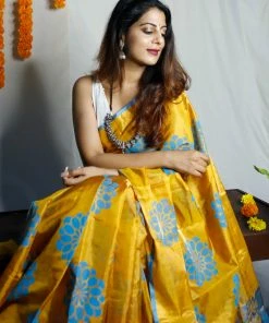 Tashi Threads Mandaara - Manjal Niram