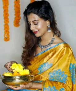 Tashi Threads Mandaara - Manjal Niram