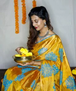 Tashi Threads Mandaara - Manjal Niram