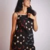 Threeness Breezy Summer Moon Ajrakh Slip Dress