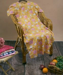 Manjal Couture Jaipur Tales Yellow Floral Kurta