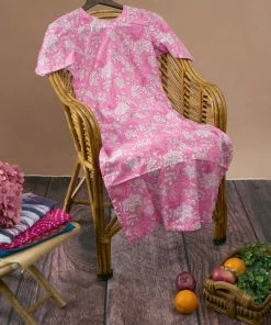 Manjal Couture Pink Floral Kurta