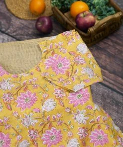 Manjal Couture Jaipur Tales Yellow Floral Kurta