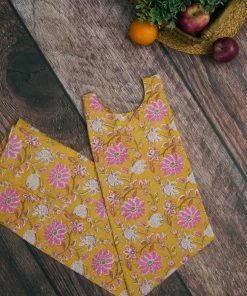 Manjal Couture Jaipur Tales Yellow Floral Kurta