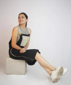 Threeness NPSM Black Dungaree Breezy Summer