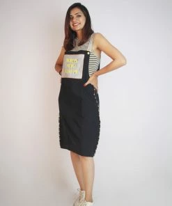 Threeness NPSM Black Dungaree Breezy Summer