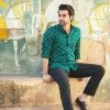 PRINTS VALLEY Green Bandhini Shirt Men's Shirt