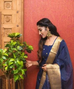 Ekanta Margazhi Moments Saatvika - Navy Blue