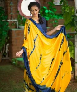 Ekanta Ivanka Navy Blue & Yellow Margazhi Moments 11 Ekanta Ivanka Navy Blue & Yellow Margazhi Moments
