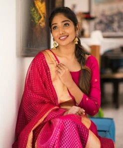 Ekanta Margazhi Moments Saatvika - Rani Pink