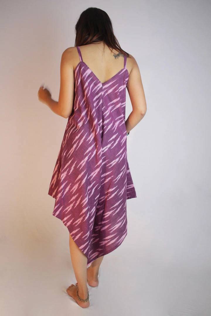 Threeness Purple Ikat Harem Jumpsuit Breezy Summer 3 Threeness Purple Ikat Harem Jumpsuit Breezy Summer