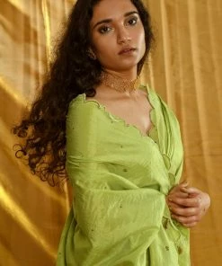 Gulaal Sarees Padmini  - Green