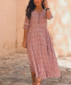 Gulaal Peony Fit & Flare Maxi Dress