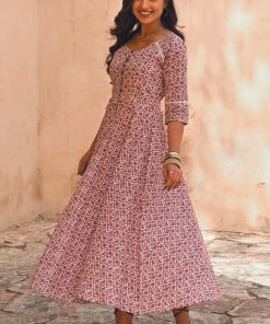 Gulaal Peony Fit & Flare Maxi Dress