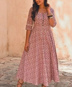 Gulaal Peony Fit & Flare Maxi Dress