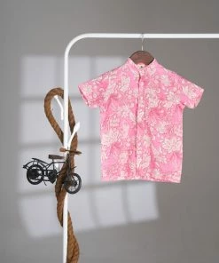 Manjal Couture Pink Floral Shirt Mini Corner