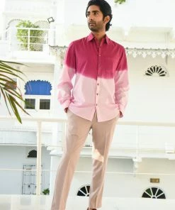 Gulaal Pink Ombre Shirt