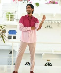 Gulaal Pink Ombre Shirt