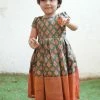 Athirai Green Frock