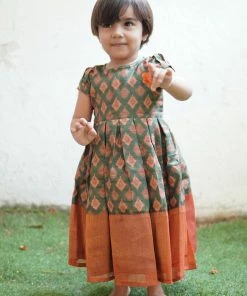 Athirai Green Frock