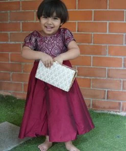 ATHIRA Sringa Maroon Frock Mini Corner