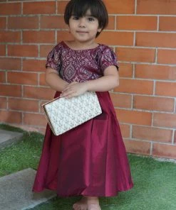 ATHIRA Sringa Maroon Frock Mini Corner