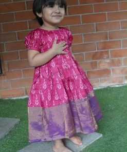 Mini Corner Athirai Pink Frock