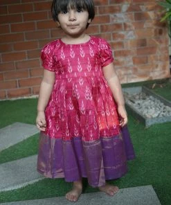 Mini Corner Athirai Pink Frock