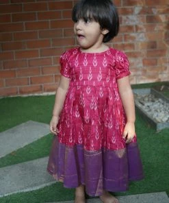 Mini Corner Athirai Pink Frock