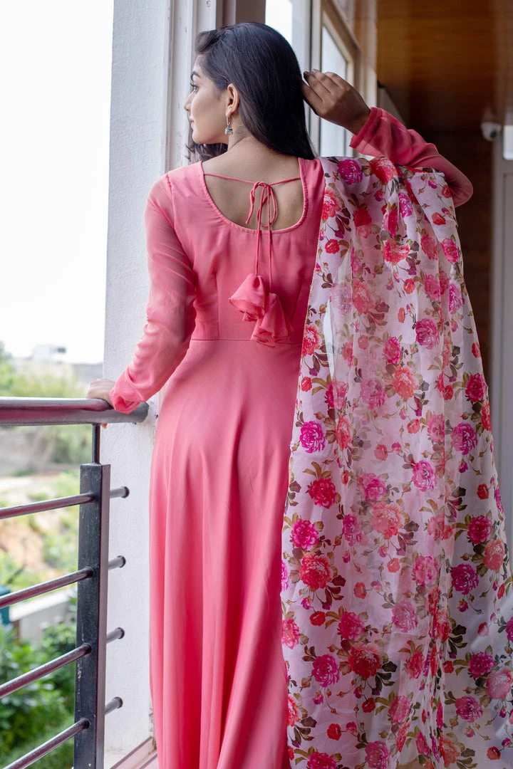The Anarkali Store Poppy Peach Suit 3 The Anarkali Store Poppy Peach Suit