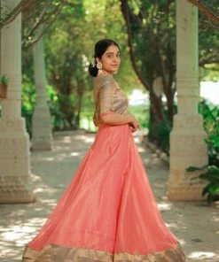 The Anarkali Store Navya - Peach
