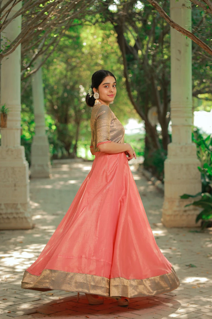 The Anarkali Store Navya - Peach 2 The Anarkali Store Navya - Peach