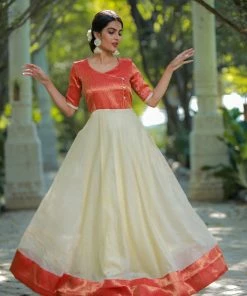The Anarkali Store Navya - Off-white
