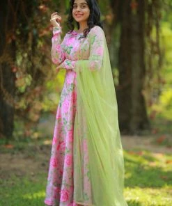 The Anarkali Store Yasmin - Pink