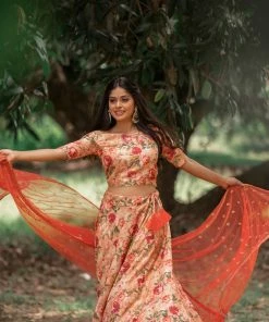 The Anarkali Store Juhi Crop Top & Skirt