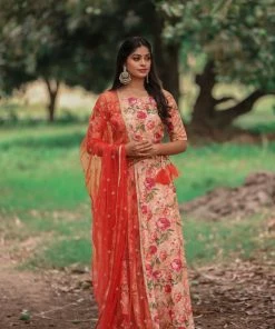 The Anarkali Store Juhi Crop Top & Skirt