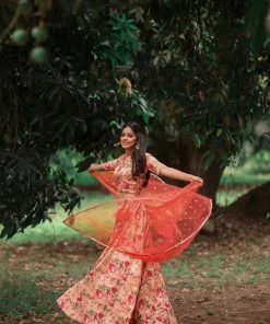 The Anarkali Store Juhi Crop Top & Skirt