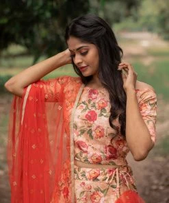 The Anarkali Store Juhi Crop Top & Skirt
